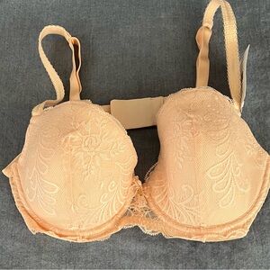 Le Mystere Peach Lace Bra